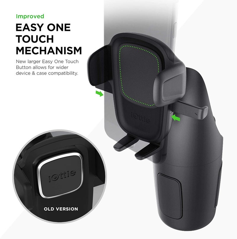 iOttie Easy One Touch 5 Cup Holder Car Mount Phone Holder For Iphone, Samsung, Moto, Huawei, Nokia, Lg, Smartphones - Image 2