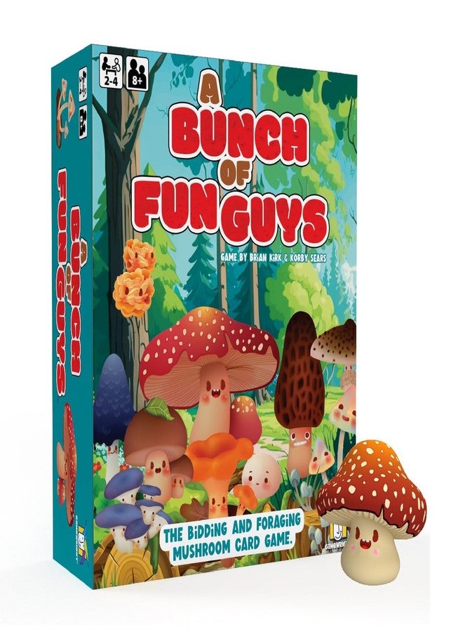 Gamewright - A Bunch of Fun Guys - Strategic Mushroom Foraging Card Game, Ages 8+, 2-4 Players - Image 1