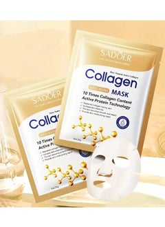 2 Sheet Mask, Firming Daily Face Mask Peptides For Wrinkles & Dark Spots, Hydrating And Moisturizing, Keep Skin Moist And Smooth, Soothing Damaged Skin And Increase Skin