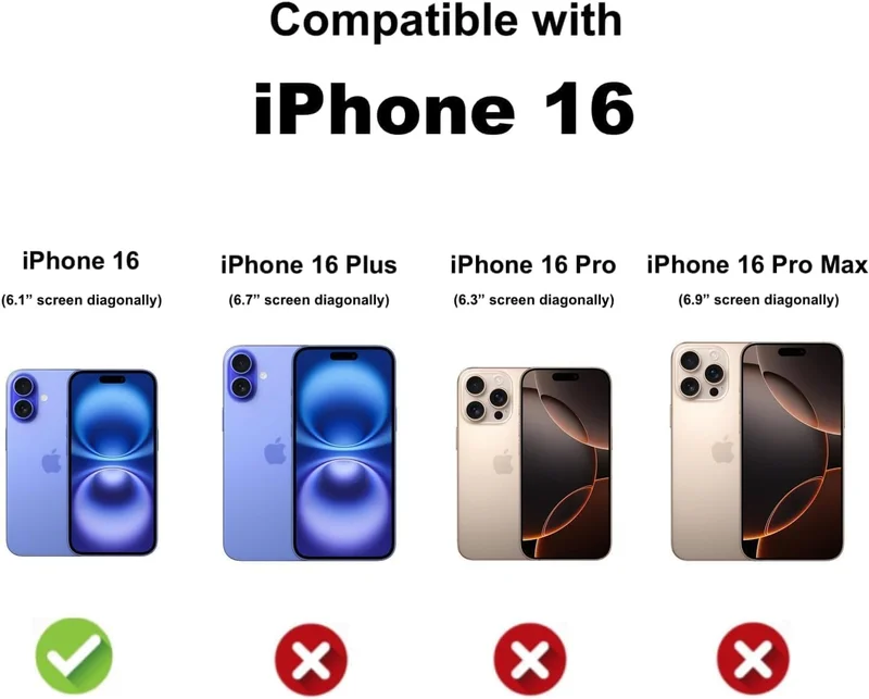 بلو بيك جراب BluePeak لهاتف iPhone 16، غطاء شفاف رقيق من جل السيليكون لهاتف iPhone 16 (شفاف)