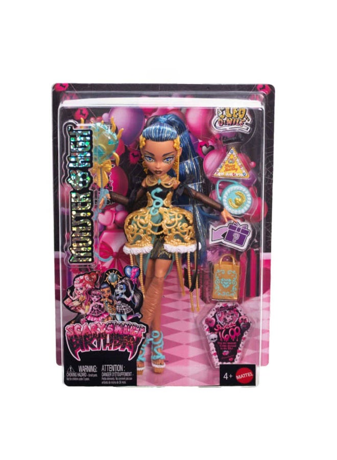 MONSTER HIGH دمية كليو دي نيل من مونستر هاي بمناسبة عيد الميلاد المخيف الحلو - Image 1