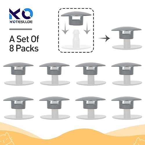 KOTESLLOE 8 Sets Replacement Rivets for Croc, Replacement Parts for Croc, Accessories Help You Repair Instead Replace a New Pair of Croc, Rivets for Croc Strap Replacement, Grey - Image 4