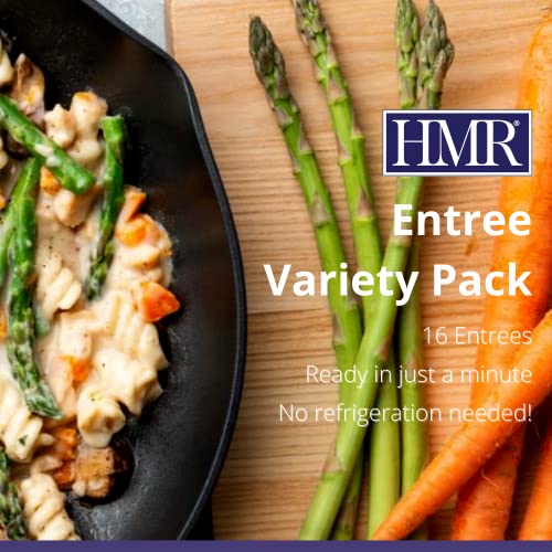 HMR Entrees Meals 16-Pack Variety | Low Calorie Premade Microwave Meals for Weight Loss | Ready to Eat Dinner | Includes Mac & Cheese, Beef Stroganoff, Turkey Chili, Chicken Alfredo & More - Image 2