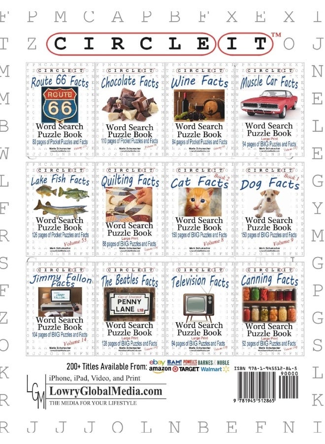 Circle It, Wheel of Fortune Facts, Word Search, Puzzle Book  - Image 2