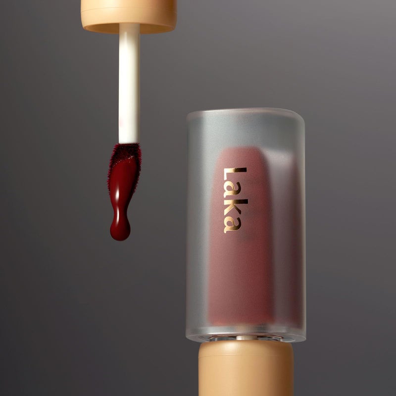 Laka Fruity Glam Tint, 4.5g/0.15oz, Glowing Lip Stain with Wide Color Spectrum, Hydrating & Lightweight Texture, Buildable Color, Non-Sticky, Vegan, K-Beauty (#103 Humming) - Image 4