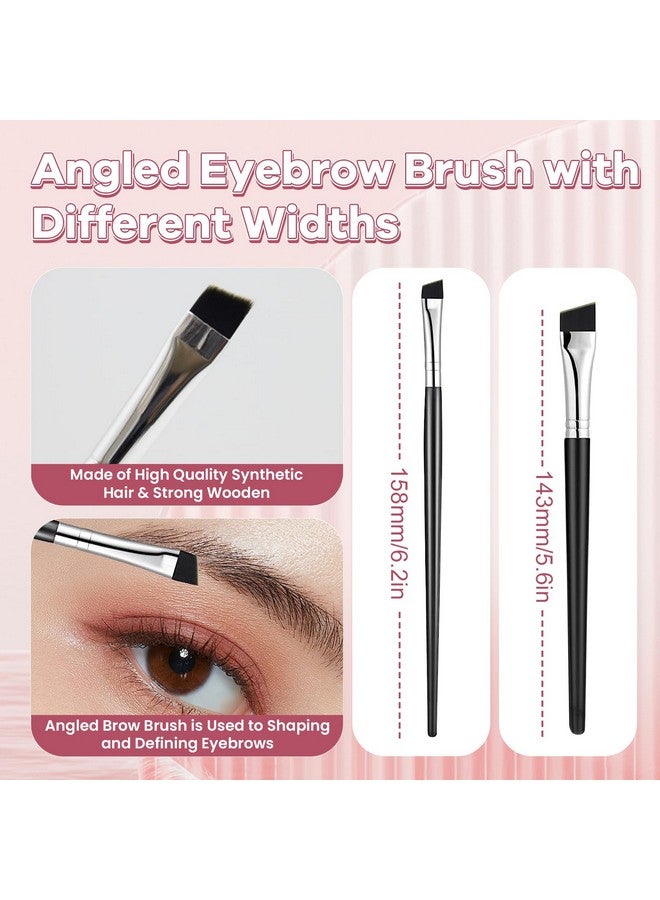 start makers Eyebrow Brush Eyelash Comb Start Makers 6Pcs Folding Eyelash Comb Separator Mascara Brush Eyelash Curler Eye Makeup Brushes Professional Grooming Makeup Sets - Image 4