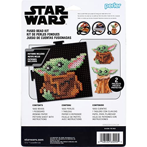 Perler 80-63090 The Mandalorian Baby Yoda Star Wars Fuse Bead Blister Kit, 1000pcs - Image 2