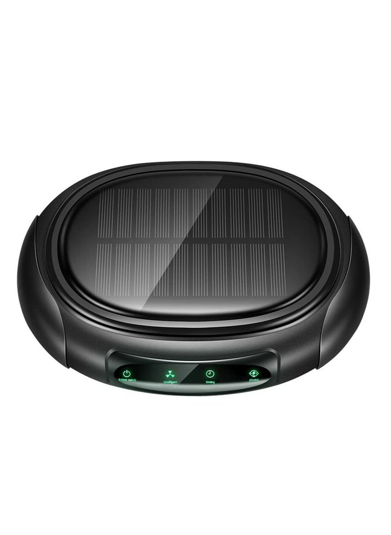 Y&D Car Portable Air Purifier, Purifier Ionizer with Negative Ions, for Smokers Quiet Ionic Cleaner, Small Room, Solar panels and USB Dual Charging  - Image 1