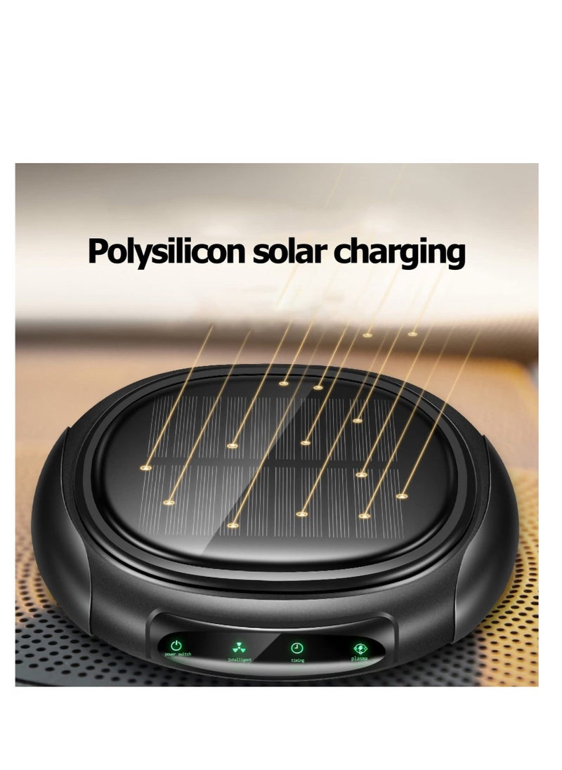 Y&D Car Portable Air Purifier, Purifier Ionizer with Negative Ions, for Smokers Quiet Ionic Cleaner, Small Room, Solar panels and USB Dual Charging  - Image 3