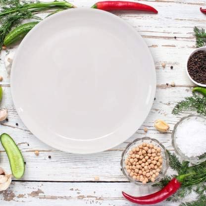Coolkart Plates Round Dessert Plates Snacks Serving Plates Set of 24 Dinnerware Dish for KitchenSnack and Salad Restaurant Family Party White - Image 3