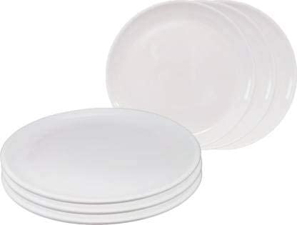 Coolkart Plates Round Dessert Plates Snacks Serving Plates Set of 24 Dinnerware Dish for KitchenSnack and Salad Restaurant Family Party White - Image 2