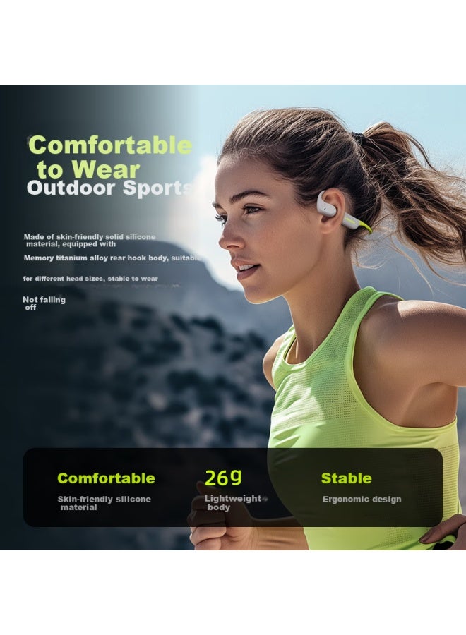 Langston Lanston Airwave Pro Bluetooth Earphones Wireless Bone Conduction Concept Sports Running Wireless Non-In-Ear Hanging Ear Style Cycling Suitable For Apple Huawei Xiaomi Purple Gold Hill - Image 2