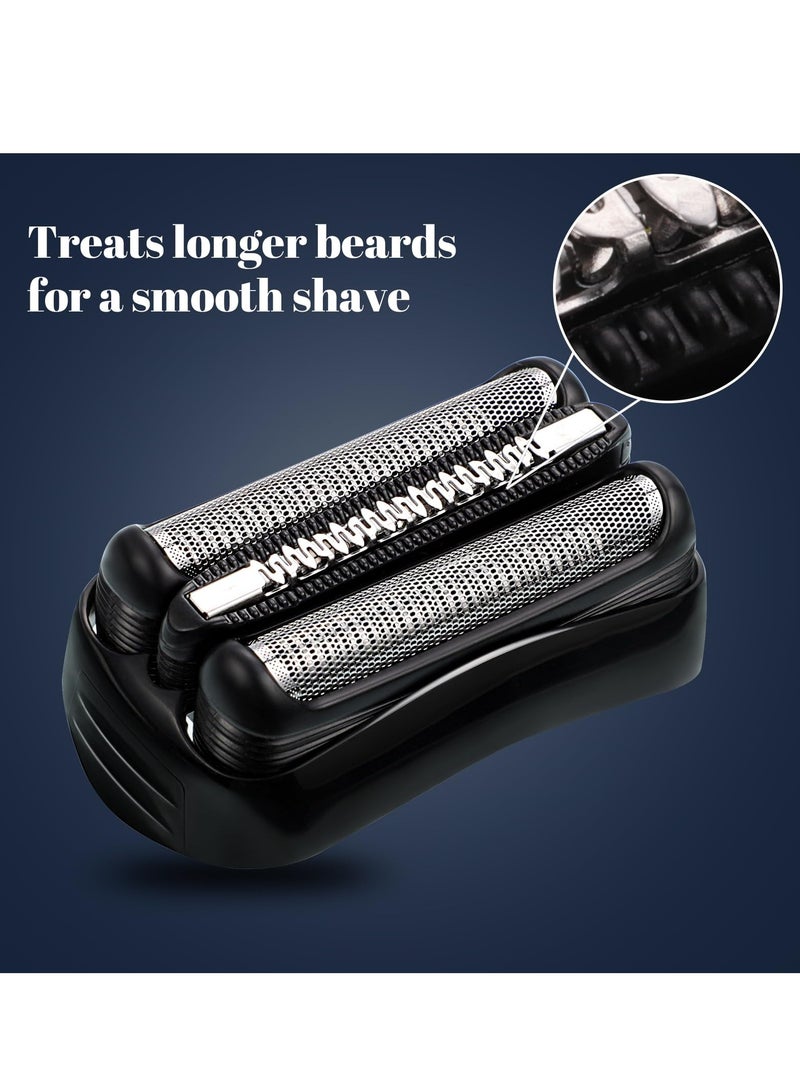 SYOSI رأس بديل لحلاقة متوافق مع جميع ماكينة حلاقة براون سلسلة 3 رأس حلاقة للرجال ماكينة حلاقة كهربائية رأس حلاقة لاسلكي يناسب 21B 3000s 3010s 3040s 3050cc 300S 310S 320S 330S 340S 360S 380S - Image 5