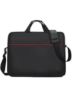 erorex Laptop 15.6 Inch Toploader Black Bag, Tablet Sleeve Case Slim Travel Handle Bag Durable Business Messenger Shoulder Bag  - Image 2