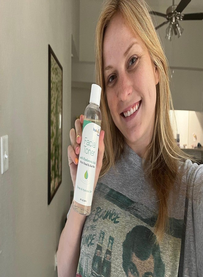 Hyalogic Witch Hazel Toner - Alcohol-Free Facial Toner with Hyaluronic Acid & Aloe Vera - Amazing Face Astringent for All Skin Types - Facial Toner to Boost Brightness & Softness (8 fl oz) - Image 5