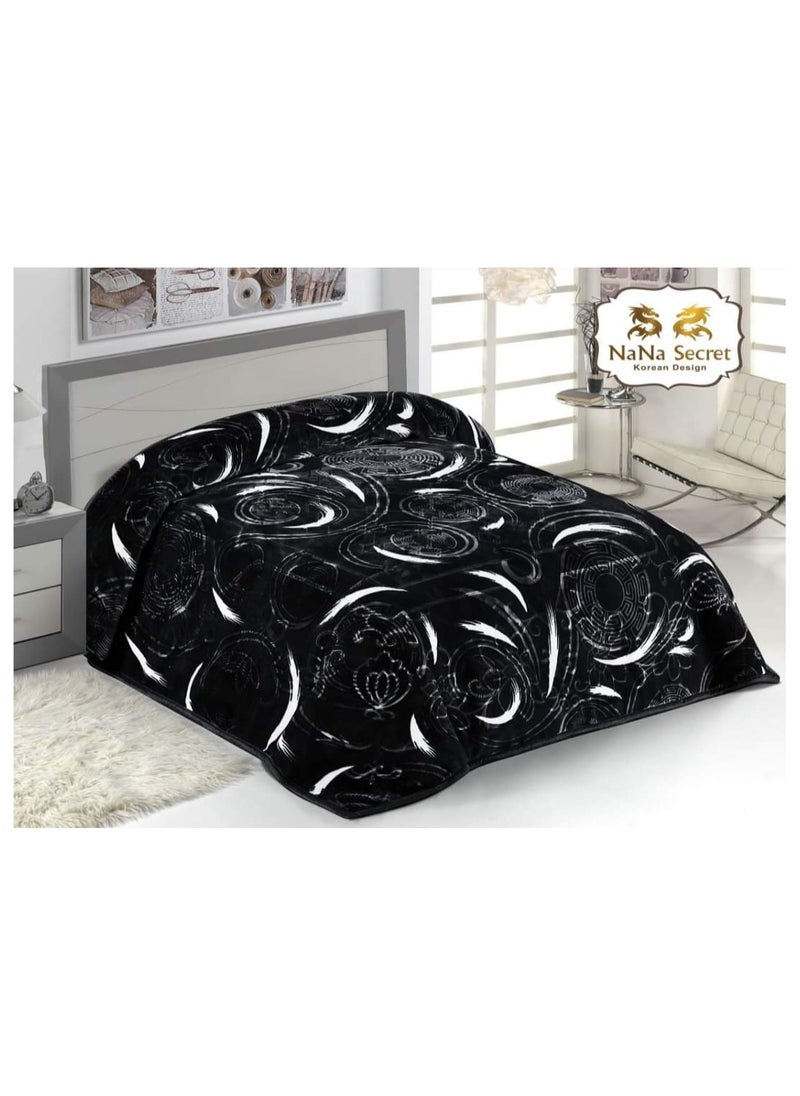 NaNA Secret Blanket 8 kg , two layers, laser engraving, Korean design 