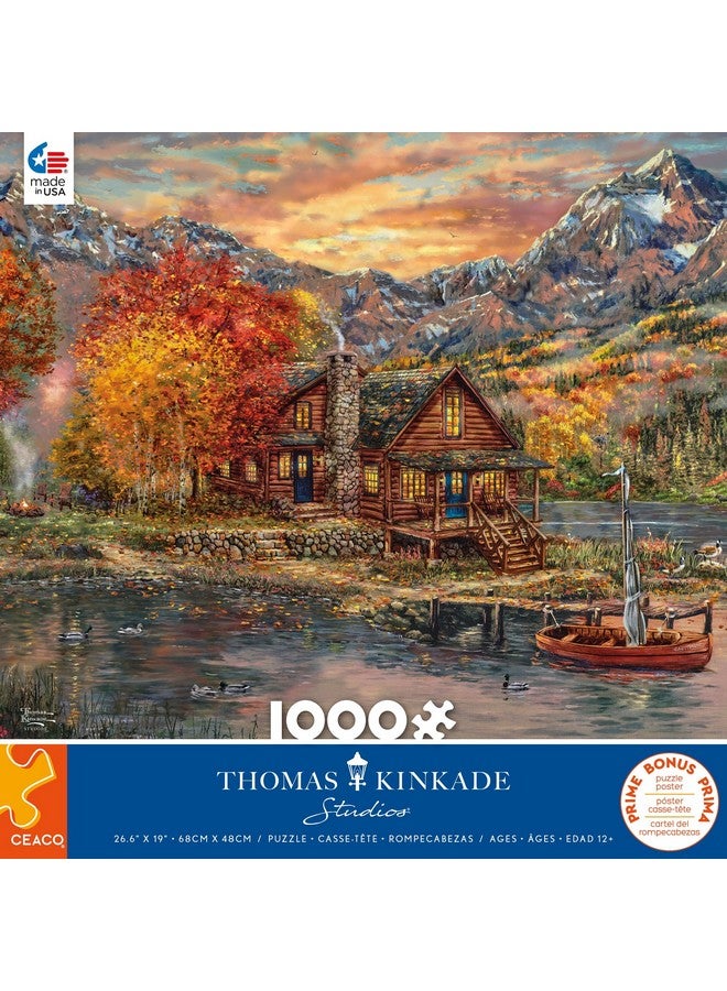 Ceaco - Thomas Kinkade - A Perfect Fall Day - 1000 Piece Jigsaw Puzzle - Image 1