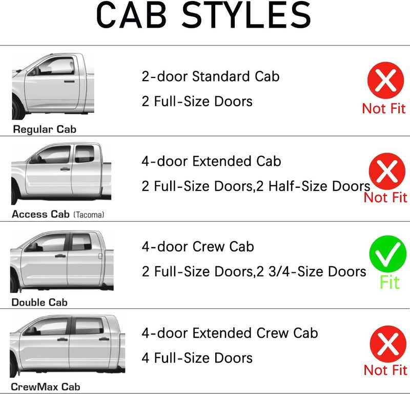 Lightronic WV194761 In-Channel Side Window Visor Deflector Rain Guard Set for 2007-2021 Toyota Tundra Double Cab - Image 2