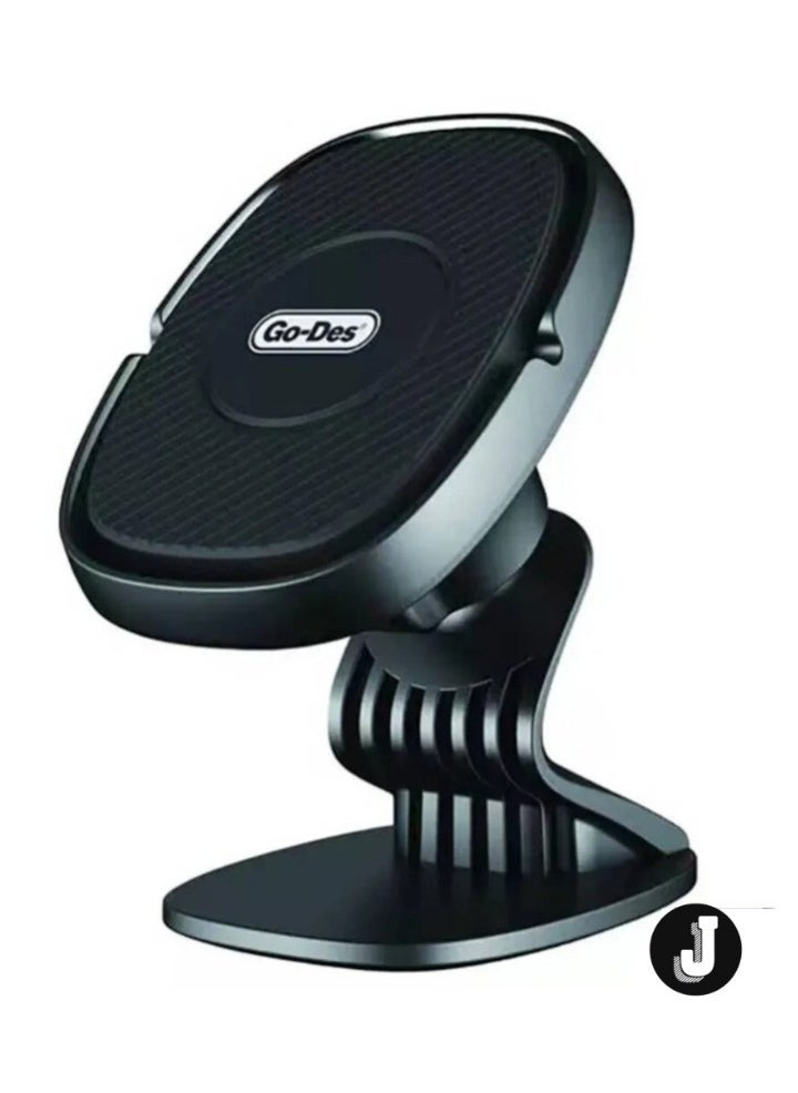 JAJEEK Car Phone Holder Magnetic Rotatable 2-in-1 Ventilation and Flat Floor Design – Universal Mount for iPhone, Android & More - Image 1