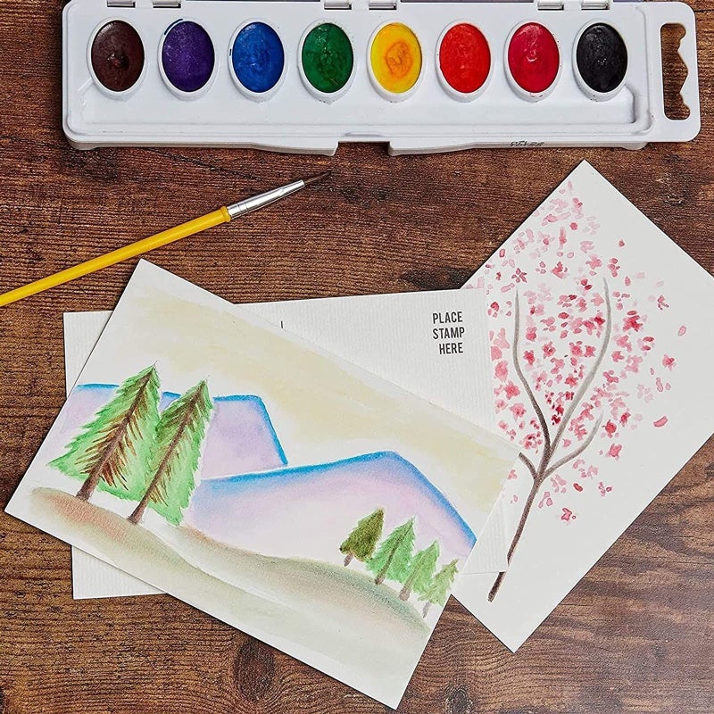 Paper Junkie بطاقات بريدية فارغة من بيبر جانكي - 50 حزمة، 4 × 6 بوصة، بيضاء - بطاقات بريدية فارغة للبريد وبطاقات ورق مائية - Image 3