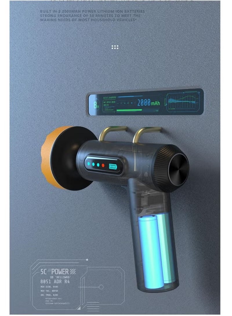Beauenty Wireless Car Polisher Rechargeable Car Beauty Tool Car Scratch Repair Device with Digital Display - Image 4