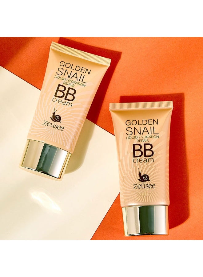 Golden Snail BB Cream - Moisturizing Foundation Primer, Full Coverage Concealer for All Skin Types, Matte Finish, Pore-Hiding & Blemish Covering, BB Cream, Foundation - Image 5
