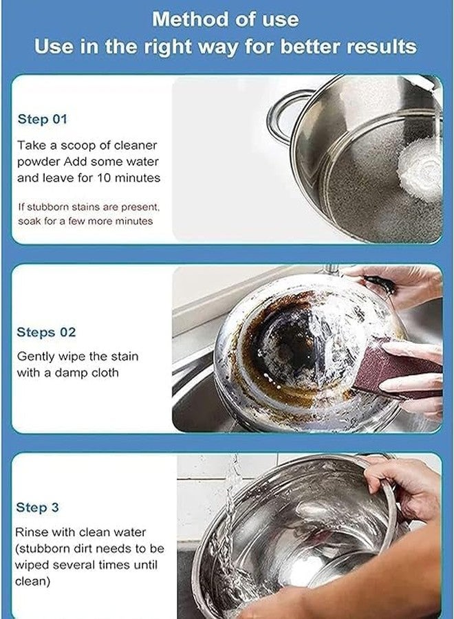 Wandering NAVA PAVA Foam Rust Remover Kitchen All-Purpose Cleaning Powder, Multi-purpose Foam Cleaner Rust Remover, Soak to Clean Greasy Dirt, 2023 Kitchenware Cleaning Agent, Kitchen Cleaning Foam - (1 pc) - Image 5