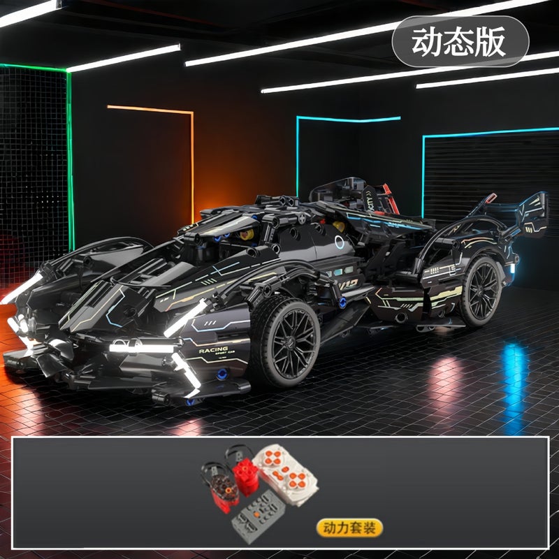 LEGO Compatible Cyberpunk 911 Lamborghini Starry Ginny Sports Car Remote Control Toy for Kids - Image 1
