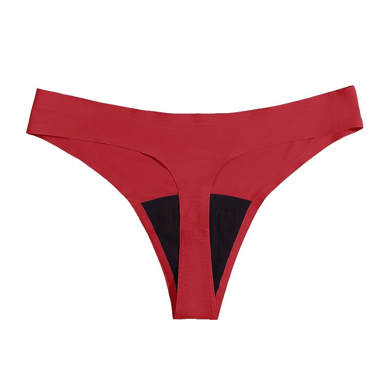 Seamless Leakproof Period Panties for Women Red - Image 1