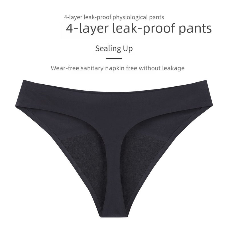 Seamless Leakproof Period Panties for Women Red