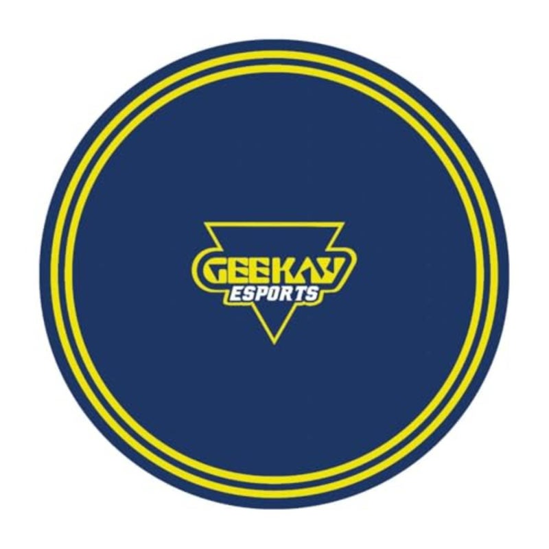 Esports gaming chair mat for hard floors blue PVC material, non-slip backing, durable scratch-resistant surface - Image 4