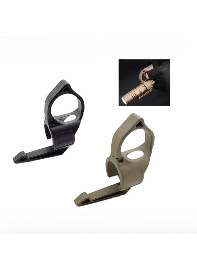 Generic - Tactical Flashlight Portable Ring 1 Inch Nylon Adapter Multi-model 2.2cm Inner Diameter Compatible-Color:Sand-YR160 - Image 1