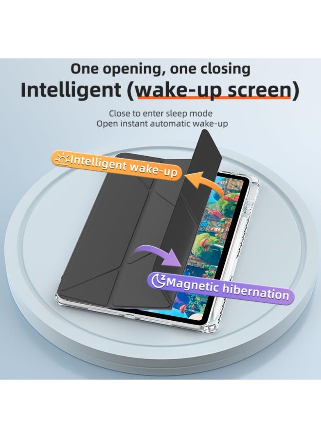 eGreen99 for Honor MagicPad 2 12.3 Inch Case Cover, Triple Fold Y-shaped Design, Multi Angle, Leather Tablet Cover, Automatic Wake-up/sleep, black - Image 2