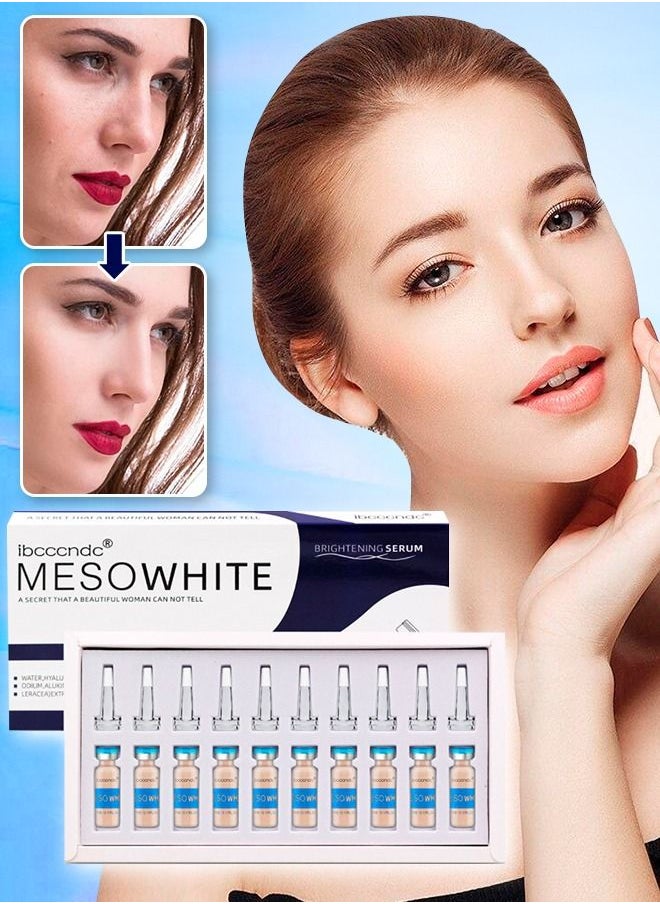 ibcccndc Mesowhite BB Glow Pigment BB Glow Booster Starter Kit Facial Serum Treatment Foundation Anti Aging semi permanent MTS Skin Care Pigment 10 Vials Face Foundation BB Glow Booster  - Image 1