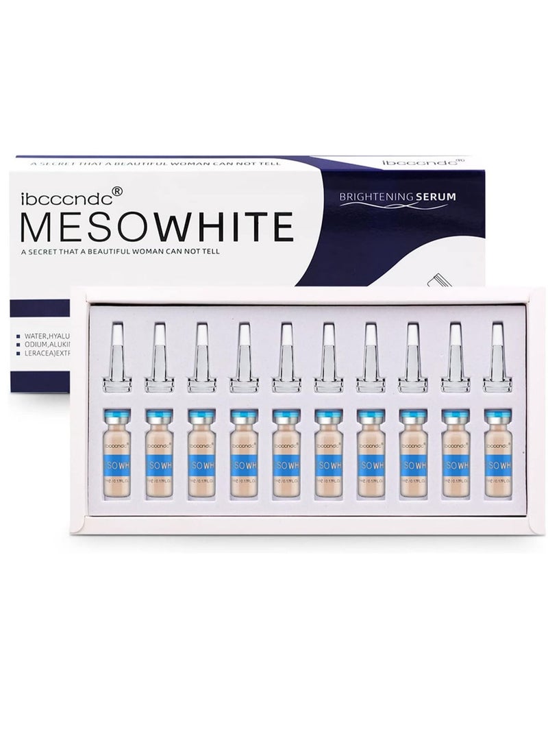ibcccndc Mesowhite BB Glow Pigment BB Glow Booster Starter Kit Facial Serum Treatment Foundation Anti Aging semi permanent MTS Skin Care Pigment 10 Vials Face Foundation BB Glow Booster  - Image 2