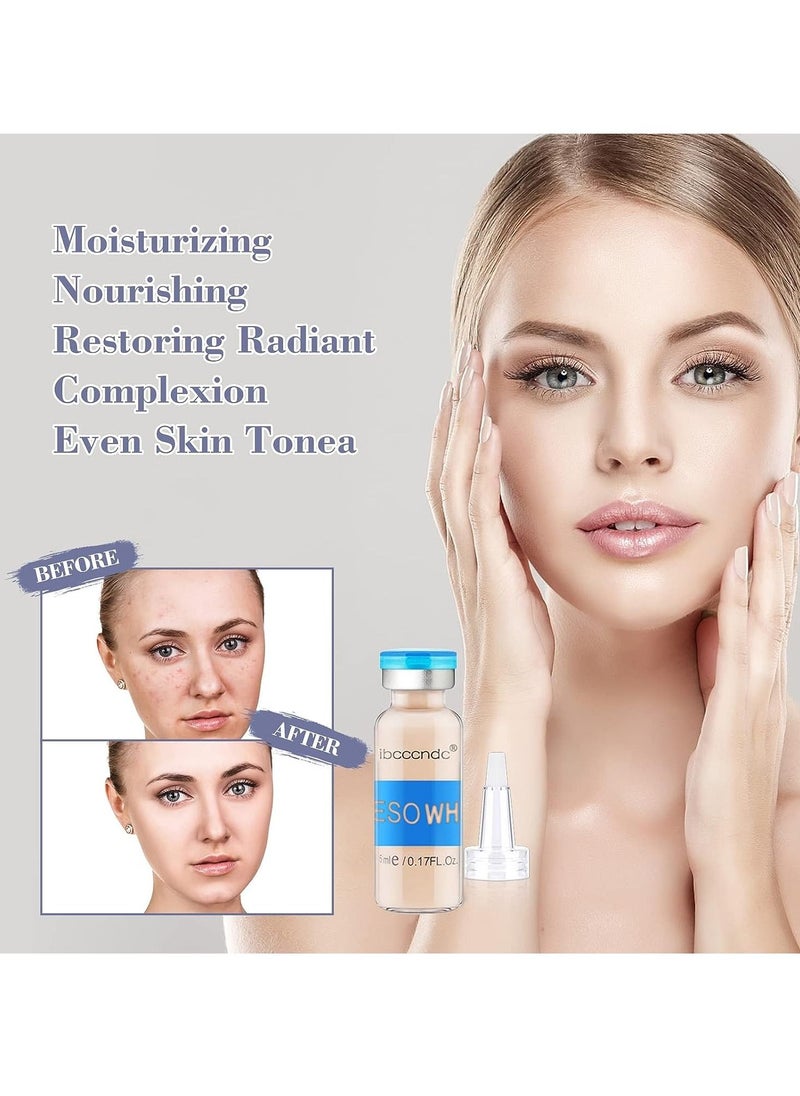 ibcccndc Mesowhite BB Glow Pigment BB Glow Booster Starter Kit Facial Serum Treatment Foundation Anti Aging semi permanent MTS Skin Care Pigment 10 Vials Face Foundation BB Glow Booster  - Image 3