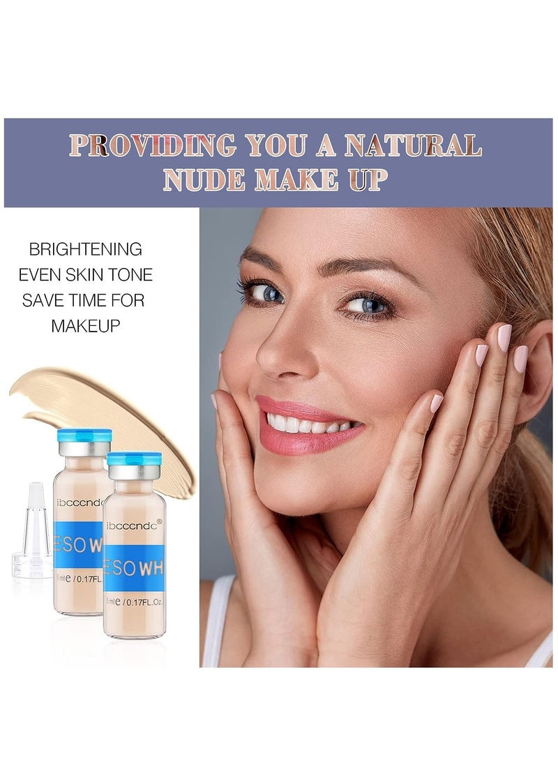 ibcccndc Mesowhite BB Glow Pigment BB Glow Booster Starter Kit Facial Serum Treatment Foundation Anti Aging semi permanent MTS Skin Care Pigment 10 Vials Face Foundation BB Glow Booster  - Image 4