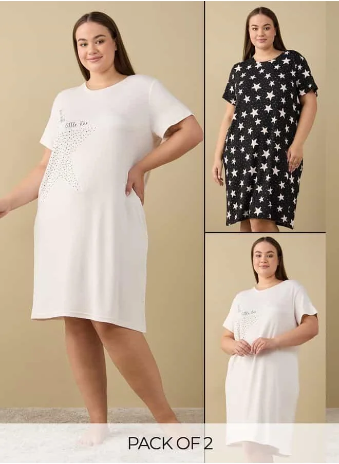 FAV 2Pk Hacci Knit Dress For Female