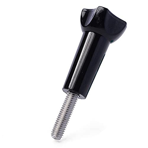 HIFFIN Long Thumbscrew with Cap Thumb Screw Stainless for Go Pro Accessories Monopod Handhold Stick Mount Compatible with All Go Pro Hero Cameras Black - Set of 2 Piece - Image 2