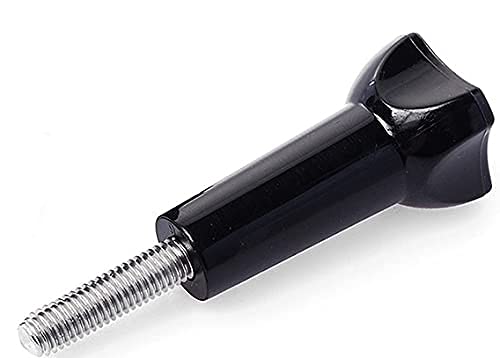 HIFFIN Long Thumbscrew with Cap Thumb Screw Stainless for Go Pro Accessories Monopod Handhold Stick Mount Compatible with All Go Pro Hero Cameras Black - Set of 2 Piece - Image 3