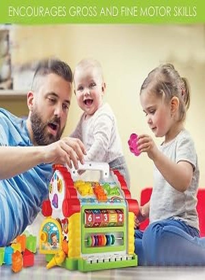 ISTOSY Colourful and Attractive Fun Cottage Musical Baby House Activity Cube for Boys and Girls Educational Toy (Multicolor) - Image 4