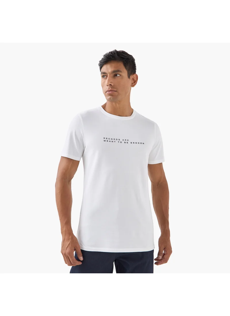 Iconic Iconic Typographic Print T-shirt