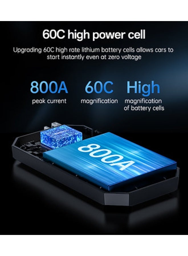 يسيدو مشعِل لبطارية السيارة VC11، بنك طاقة 6000 مللي أمبير، مشبك ذكي لبطارية 12V، محرك 3.0 لتر بنزين - Image 2