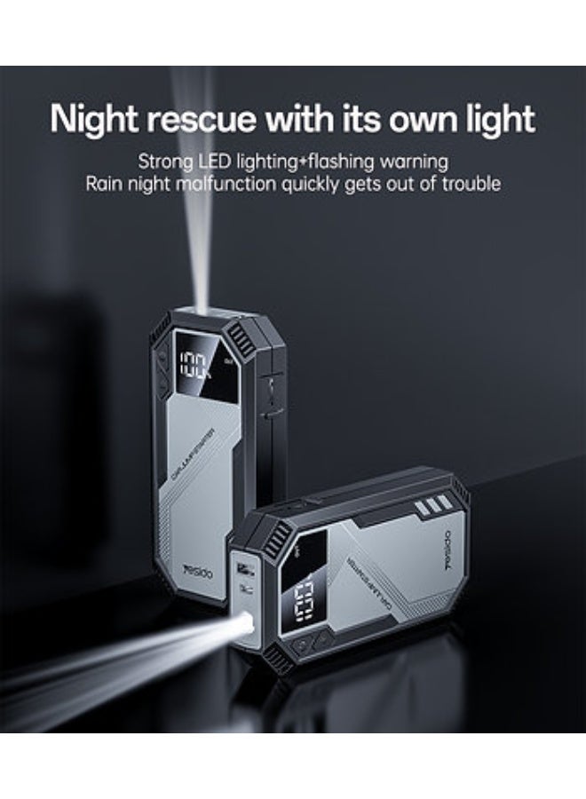 يسيدو مشعِل لبطارية السيارة VC11، بنك طاقة 6000 مللي أمبير، مشبك ذكي لبطارية 12V، محرك 3.0 لتر بنزين - Image 3