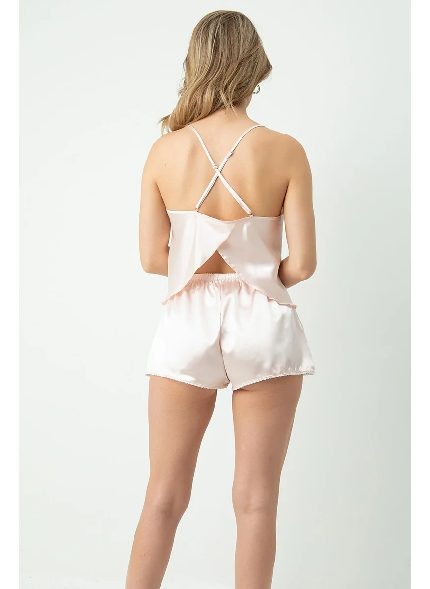 Miorre Doremi Satin Adjustable Strap Shorts Set