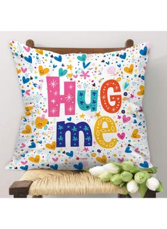 Indigifts Printed Cushion Cover with Filler | Hug Me | Polysatin | 12x12 Inches | Comfortable White Cushions | Romantic Soft Decorative Pillows Cushions | Unique Quirky Gifts - pzsku/ZC87D4DBE6BCD5BA9B195Z/45/_/1736426604/a79bc766-7fba-447a-aae0-1589d65237e2