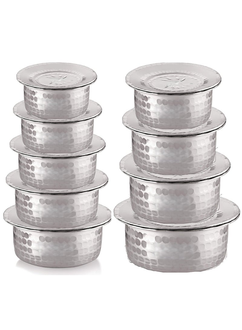 555 Aluminum Pots Set Consisting of 9 Pots  Heavy Indian industry - Image 1