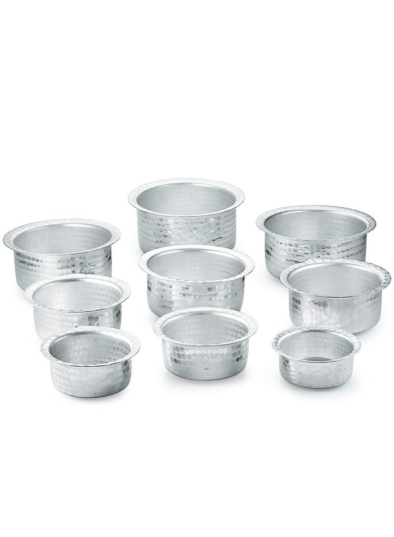 555 Aluminum Pots Set Consisting of 9 Pots  Heavy Indian industry - Image 3