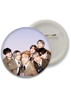 D2c D2C Plastic Premium BTS Round Pin Button Badge - Perfect for Boys, Girls, Men & Women | Trendy KPOP Batches for Bags, Backpacks | Ideal Birthday Gift | Size 58mm Multicolor (0+Years) Pack of 5 D9  - Image 4