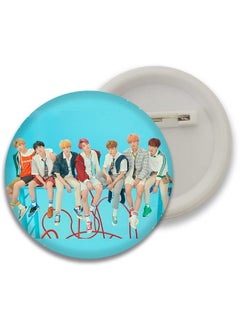 D2c D2C Plastic Premium BTS Round Pin Button Badge - Perfect for Boys, Girls, Men & Women | Trendy KPOP Batches for Bags, Backpacks | Ideal Birthday Gift | Size 58mm Multicolor (0+Years) Pack of 5 D9  - Image 3